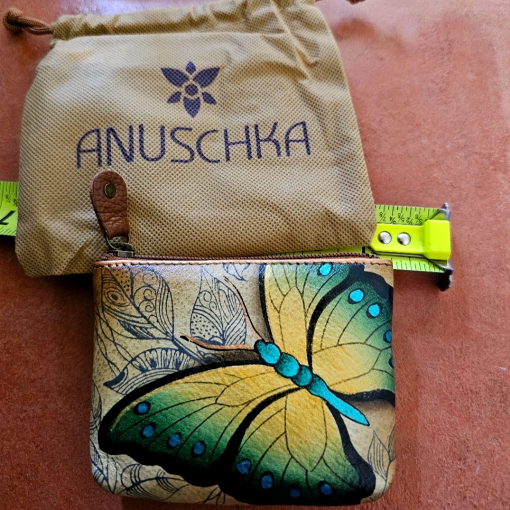 NIB Anuschka Butterfly coin purse. BEAUTIFUL!